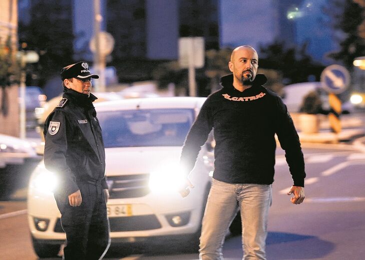 Mário Machado na noite do ataque, a 24 de março de 2018, no Prior Velho, Loures