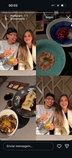 Publicação de Madu Carvalho nas redes sociais