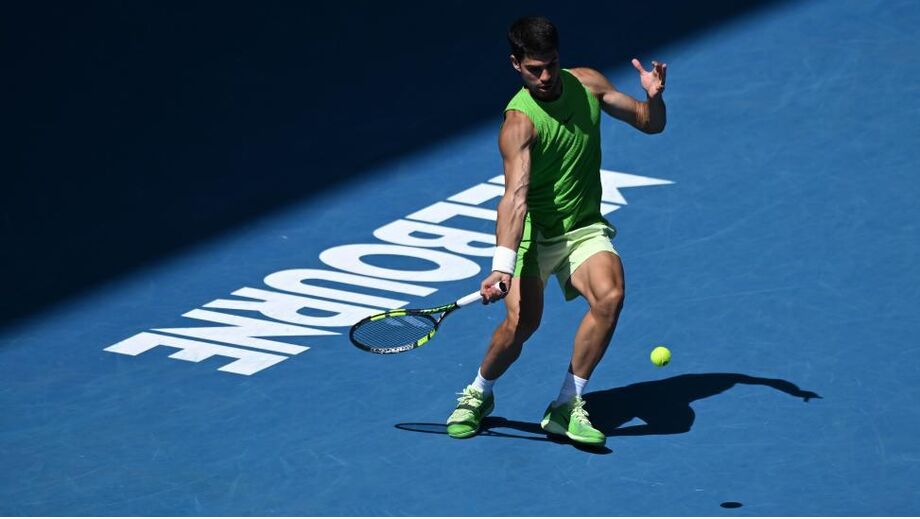 Carlos Alcaraz no Open da Austrália