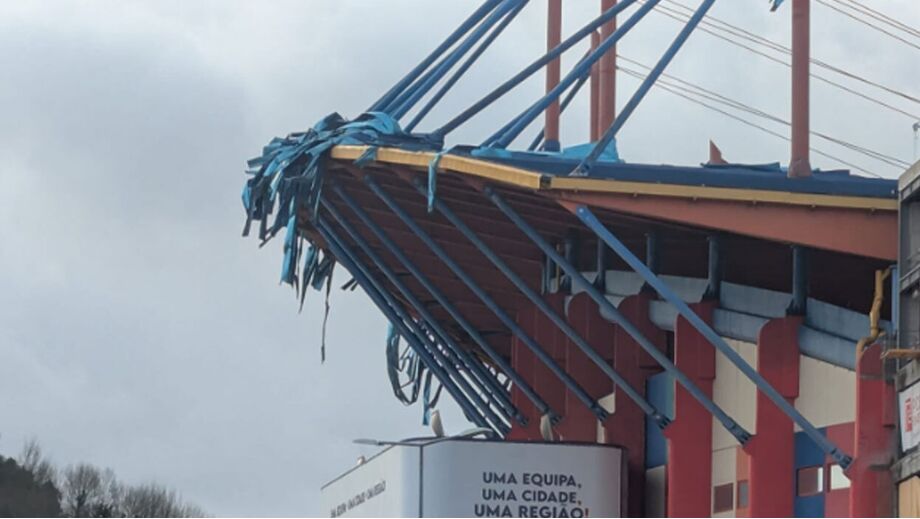 Depressão Kristin abalou o Estádio da U. Leiria