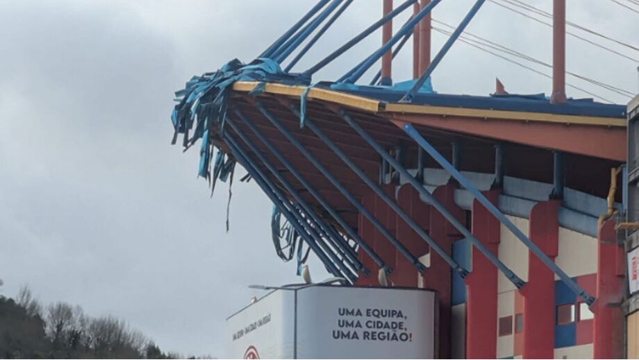 Depressão Kristin abalou o Estádio da U. Leiria