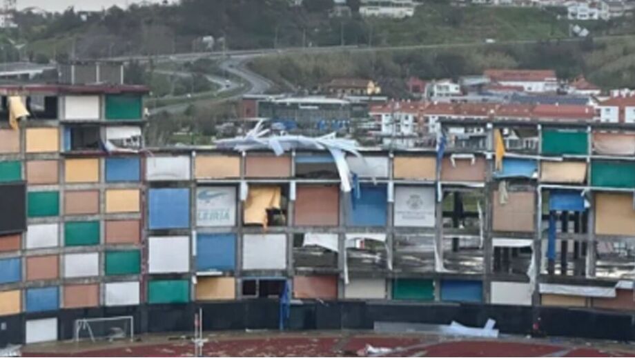 Depressão Kristin abalou o Estádio da U. Leiria