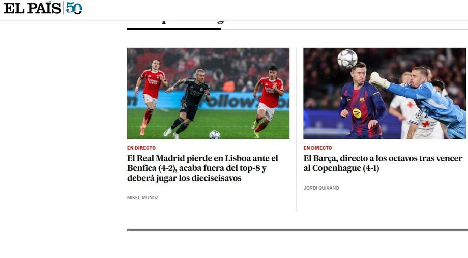 A análise da imprensa espanhola à vitória do Benfica