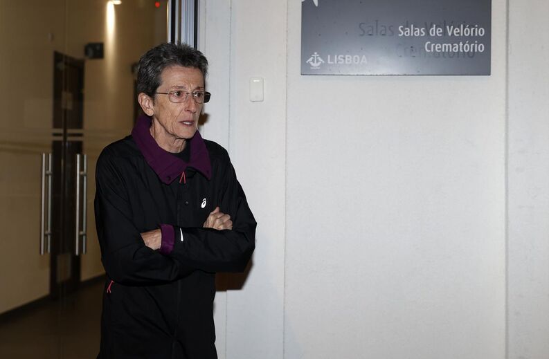 Rosa Mota no velório