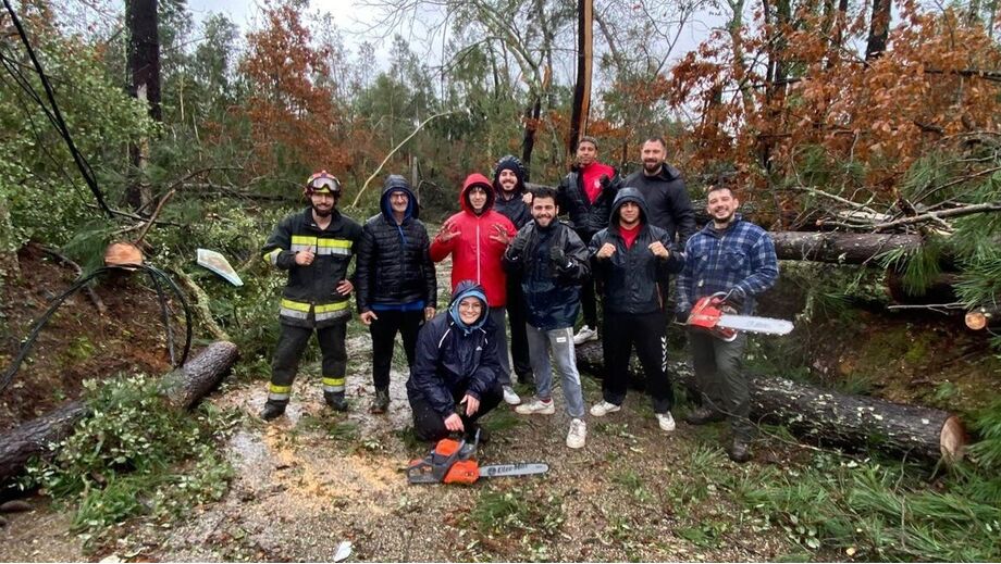 Jogadores do ACRD Cabeçudo ajudaram bombeiros