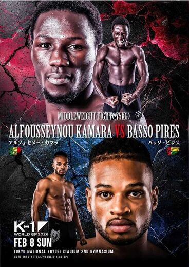 Kamara enfrenta Pires no K-1 GP 2026 em Tóquio