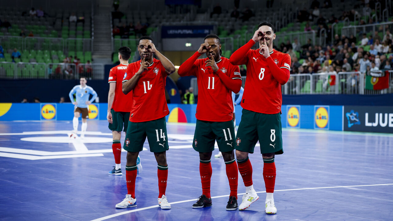 Portugal vence Bélgica no Campeonato da Europa de Futsal e avança para as meias-finais