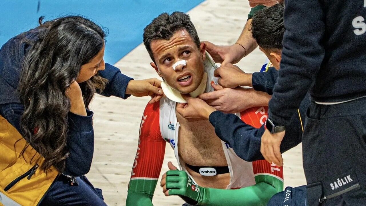 Miguel Salgueiro foi assistido na pista