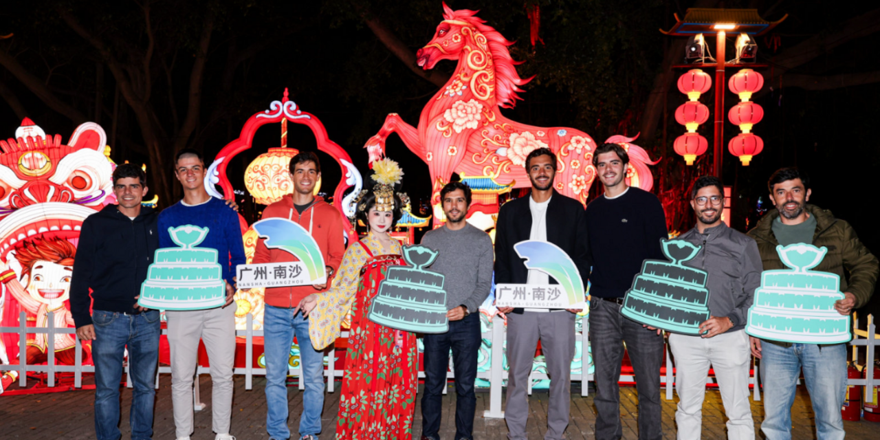 Comitiva portuguesa recebida em Guangzhou para a Taça Davis