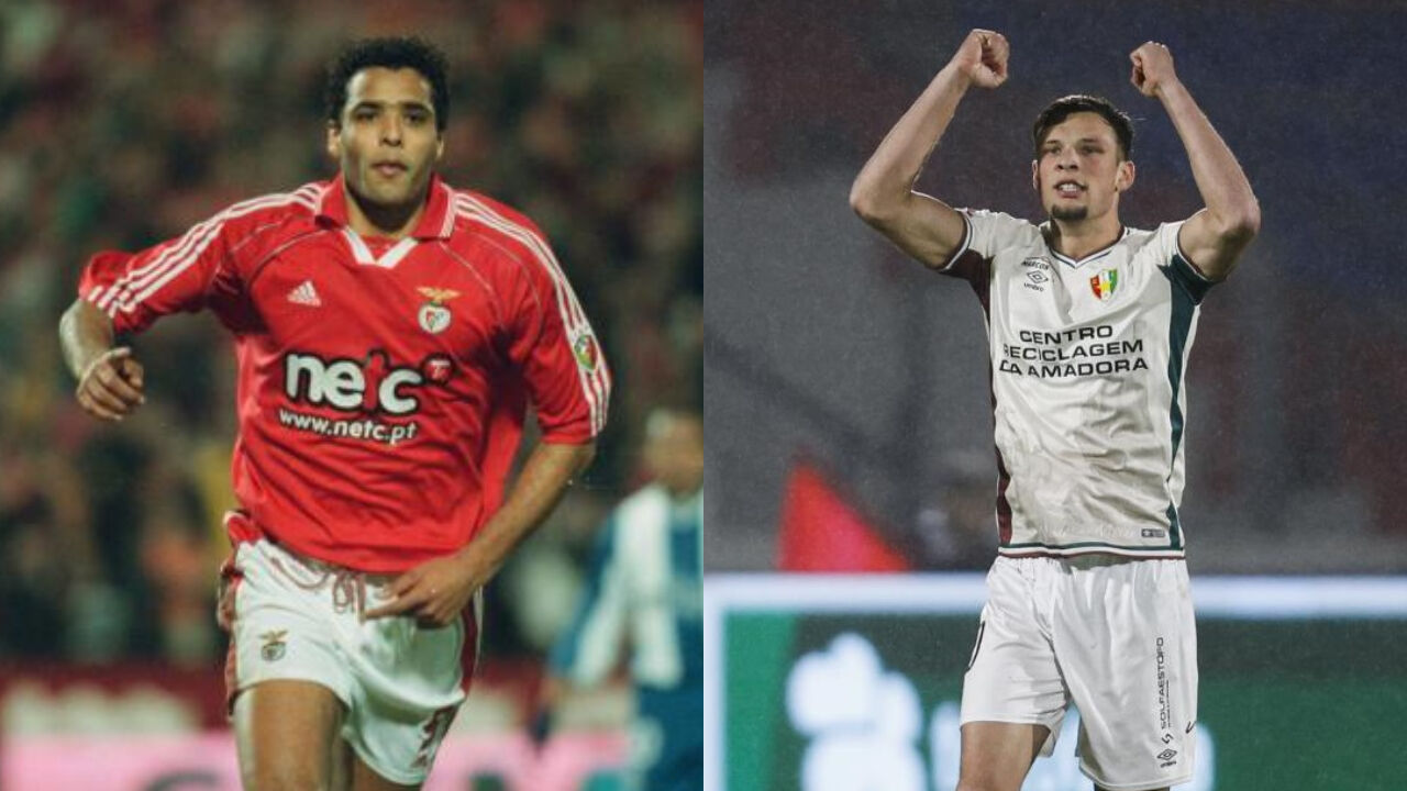 Pierre (à esq.) brilhou no Benfica e Sydney (à dir.) chegou neste inverno ao E. Amadora