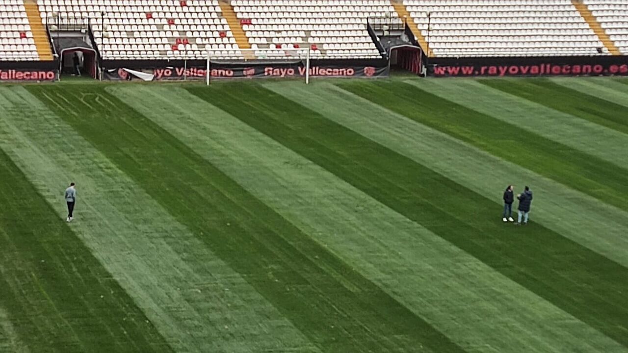 Jogo Rayo Vallecano-Oviedo adiado devido ao estado do relvado do Estádio de Vallecas