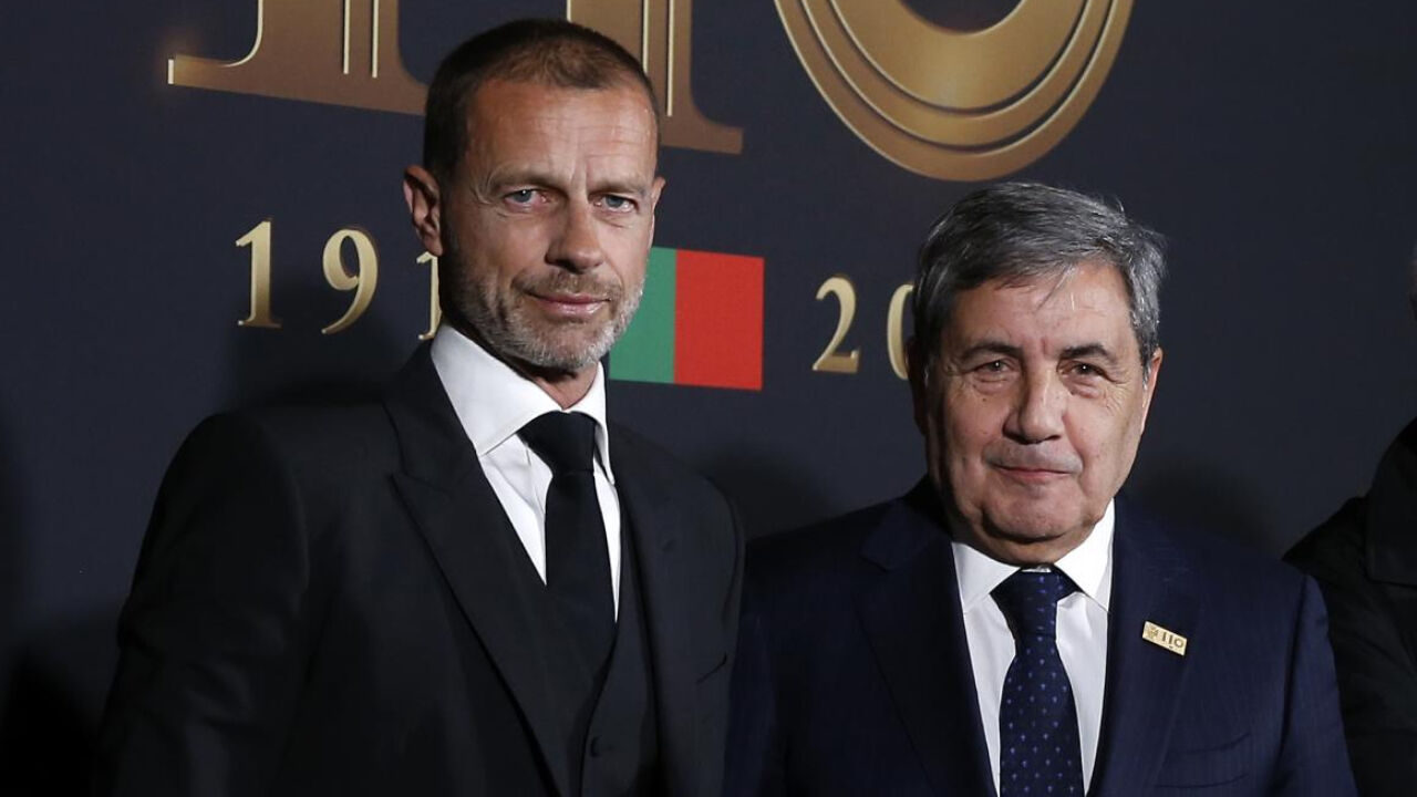 Aleksander Ceferin e Fernando Gomes