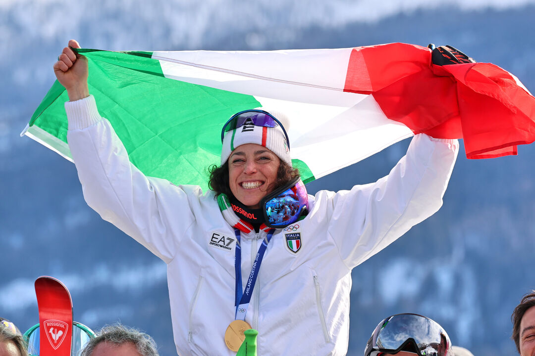 Federica Brignone ganha a medalha de ouro no Super-G em Milão-Cortina'2026
