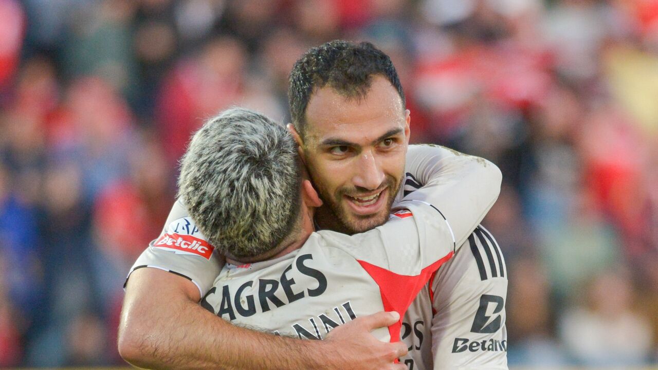 Jogadores do Braga celebram um golo ou vitória num jogo