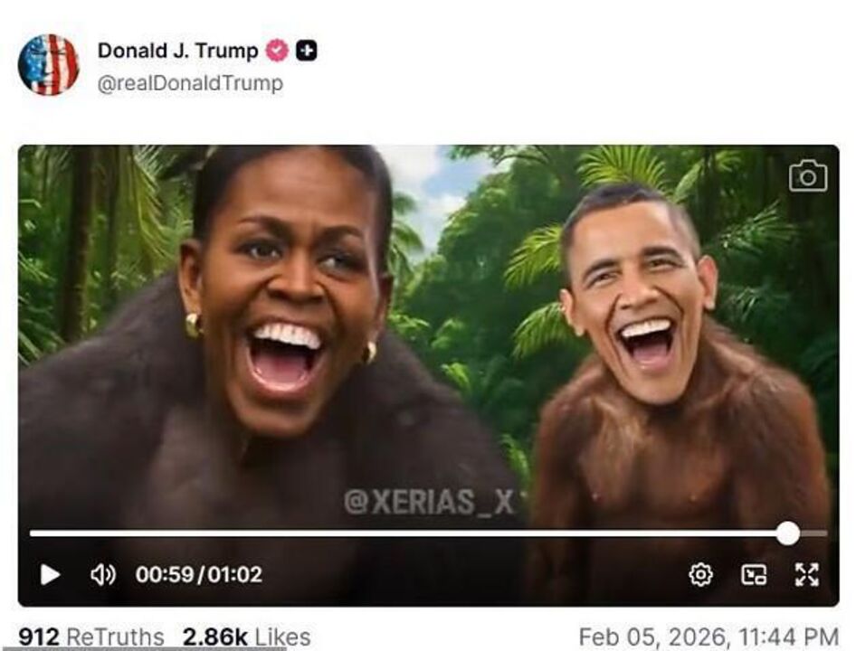 A publicação de Donald Trump