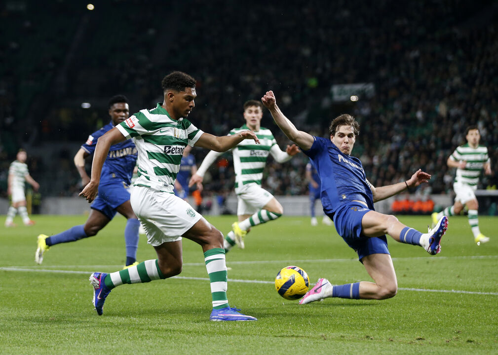 Luís Guilherme foi um dos destaques do Sporting frente ao Famalicão, no domingo, em Alvalade