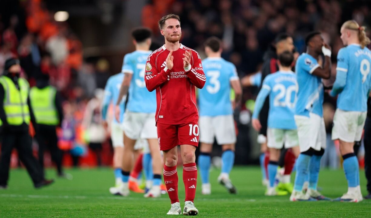 Mac Allister, jogador do Liverpool, associado ao Man. United