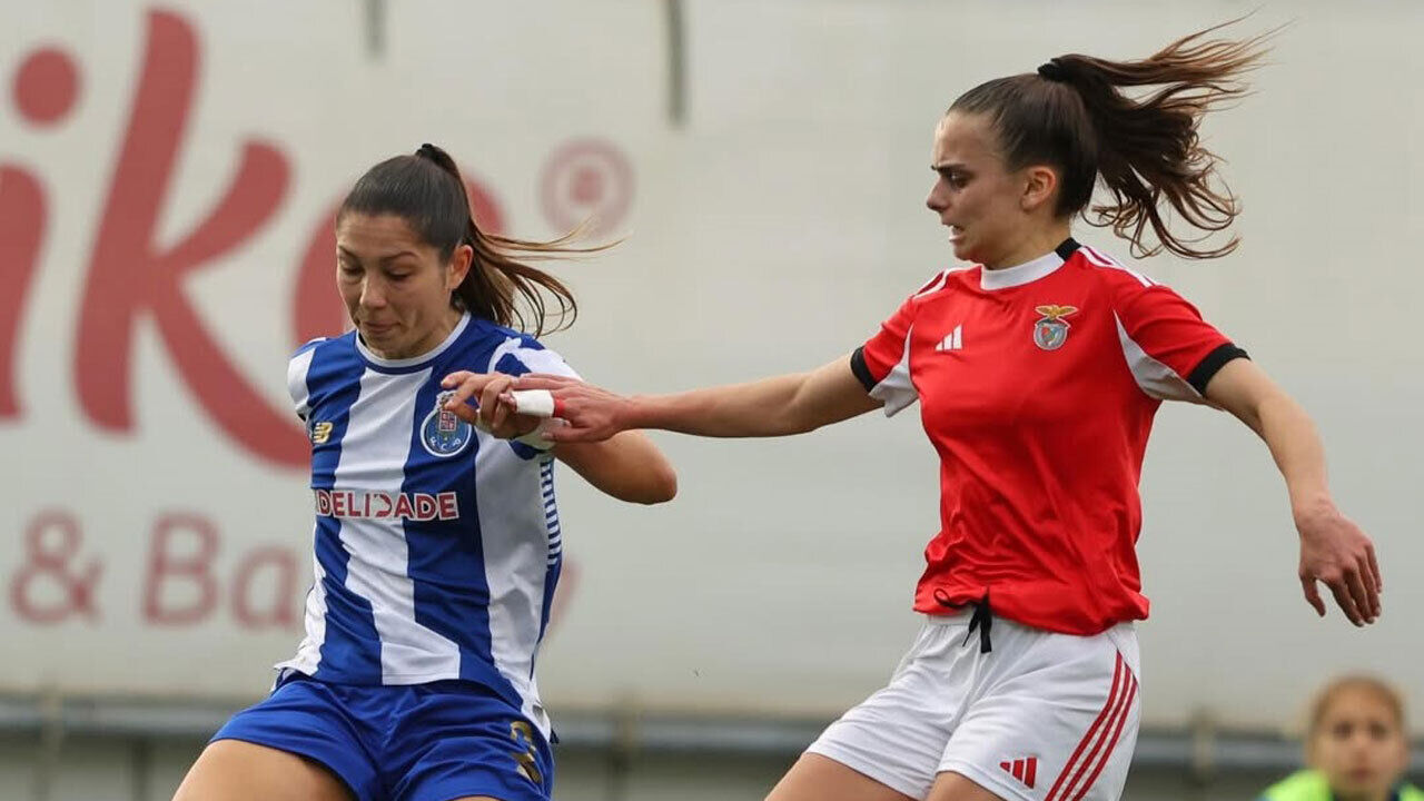 As jogadoras durante o FC Porto-Benfica B