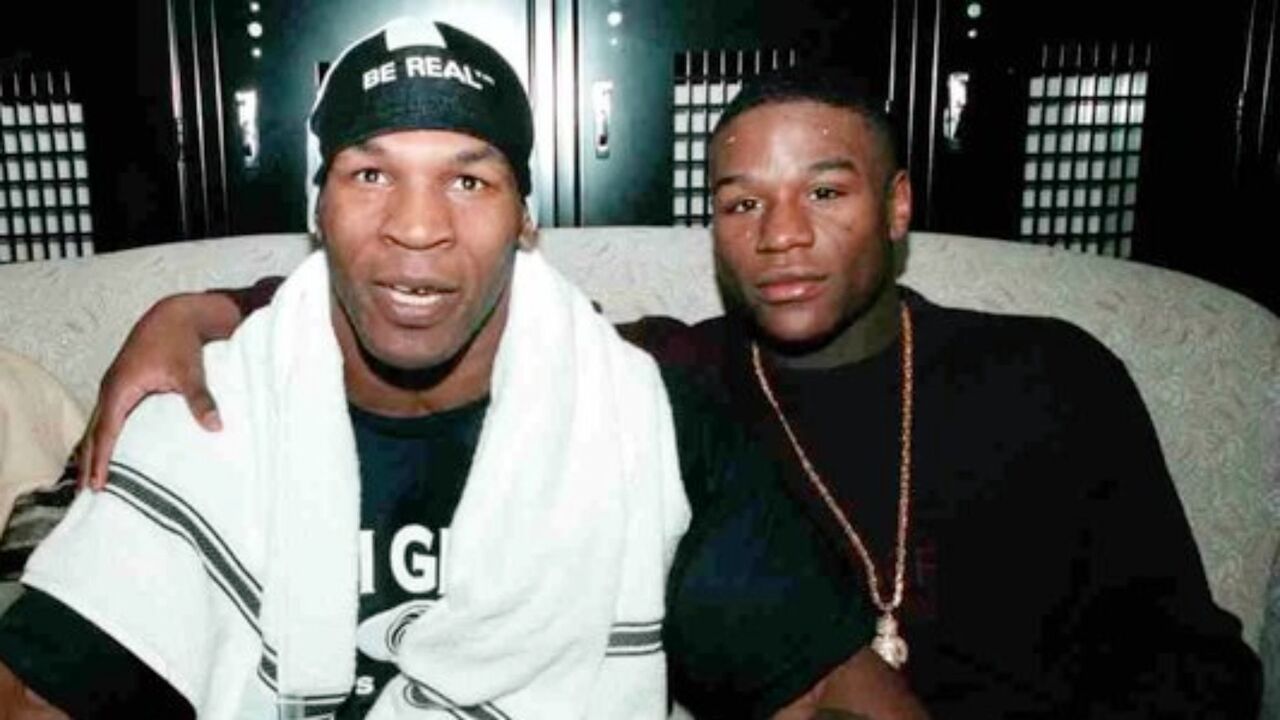 Mike Tyson e Floyd Mayweather juntos numa fotografia