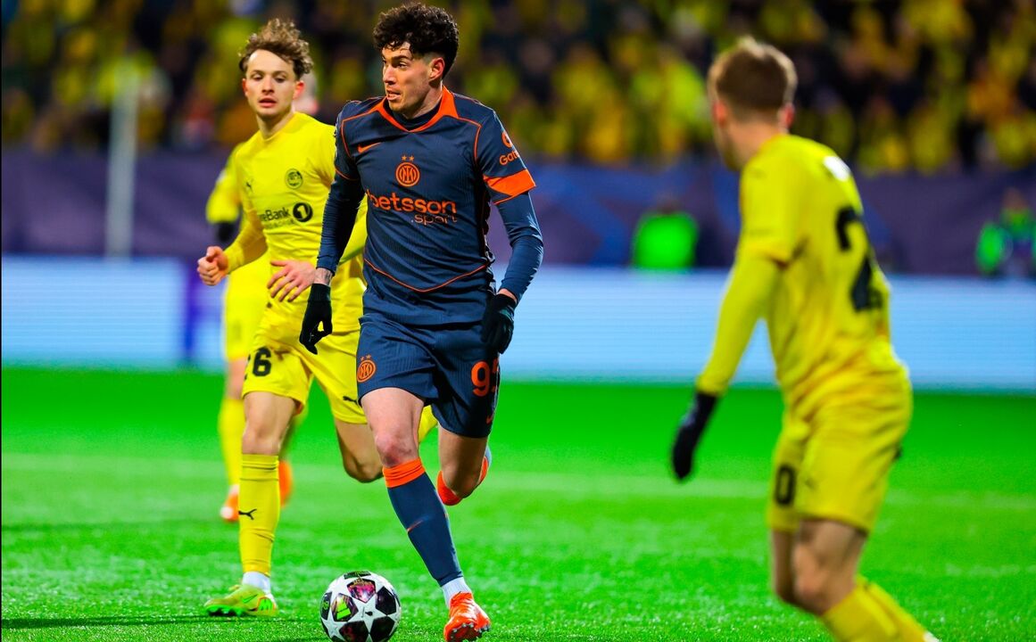 Bastoni em ação na Champions