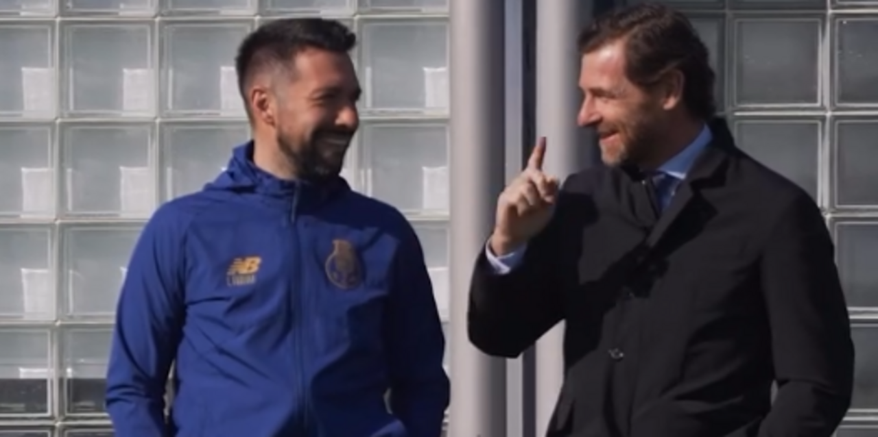 André Villas-Boas com a equipa no penúltimo treino de preparação para o Rio Ave