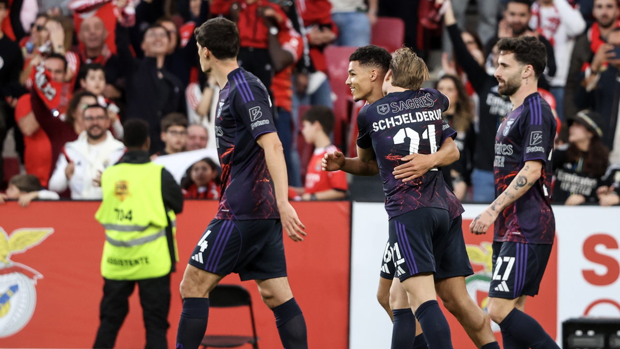 Bah festeja após voltar aos golos pelo Benfica