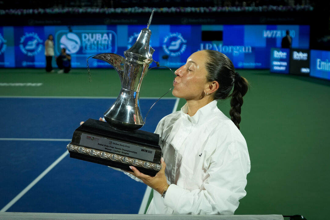  Jessica Pegula festeja conquista no Dubai