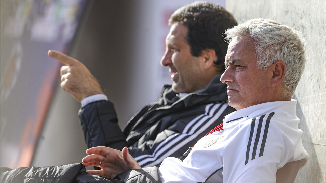 Mourinho com João Tralhão no Seixl