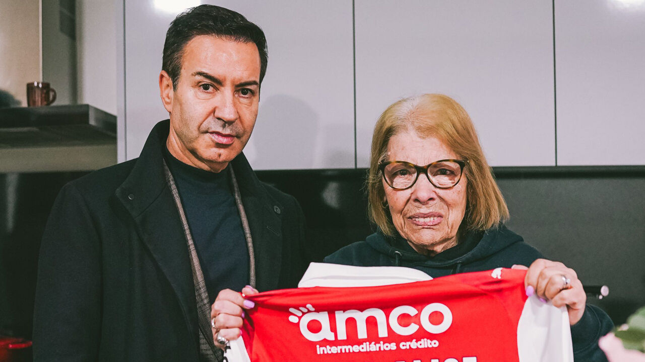 António Salvador visitou Maria Alice Fernandes, sócia do Sp. Braga