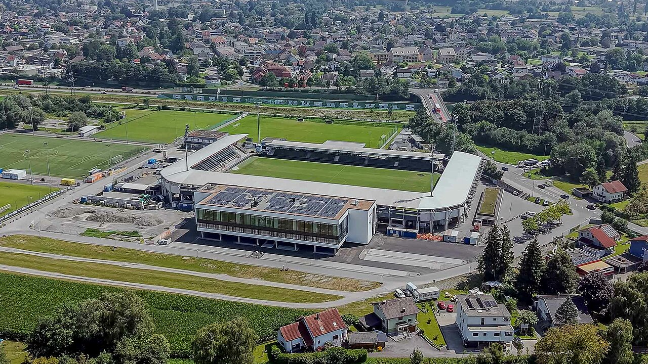 Vista geral do Estádio do SCR Altach