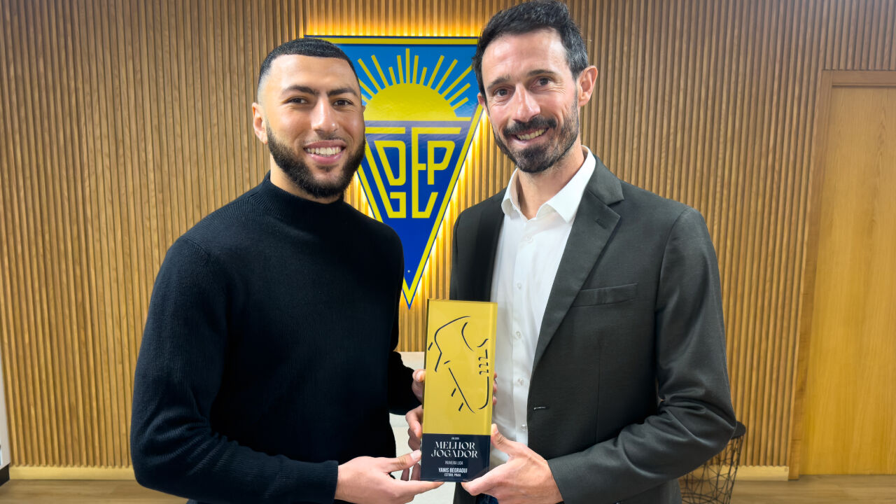Begraoui com Anselmo Cardoso, vice-presidente do Sindicato