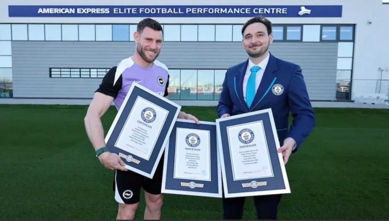 James Milner entra para o Livro do Guinness com três recordes