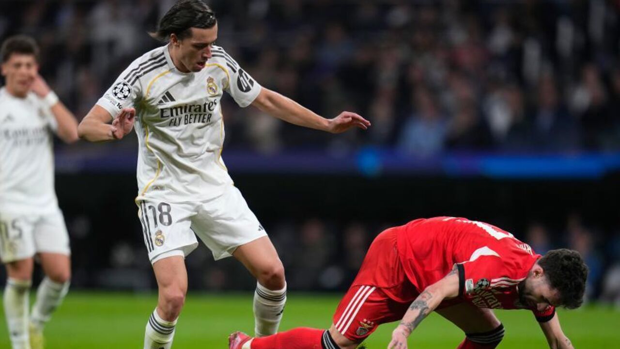 Álvaro Carreras na receção ao Benfica