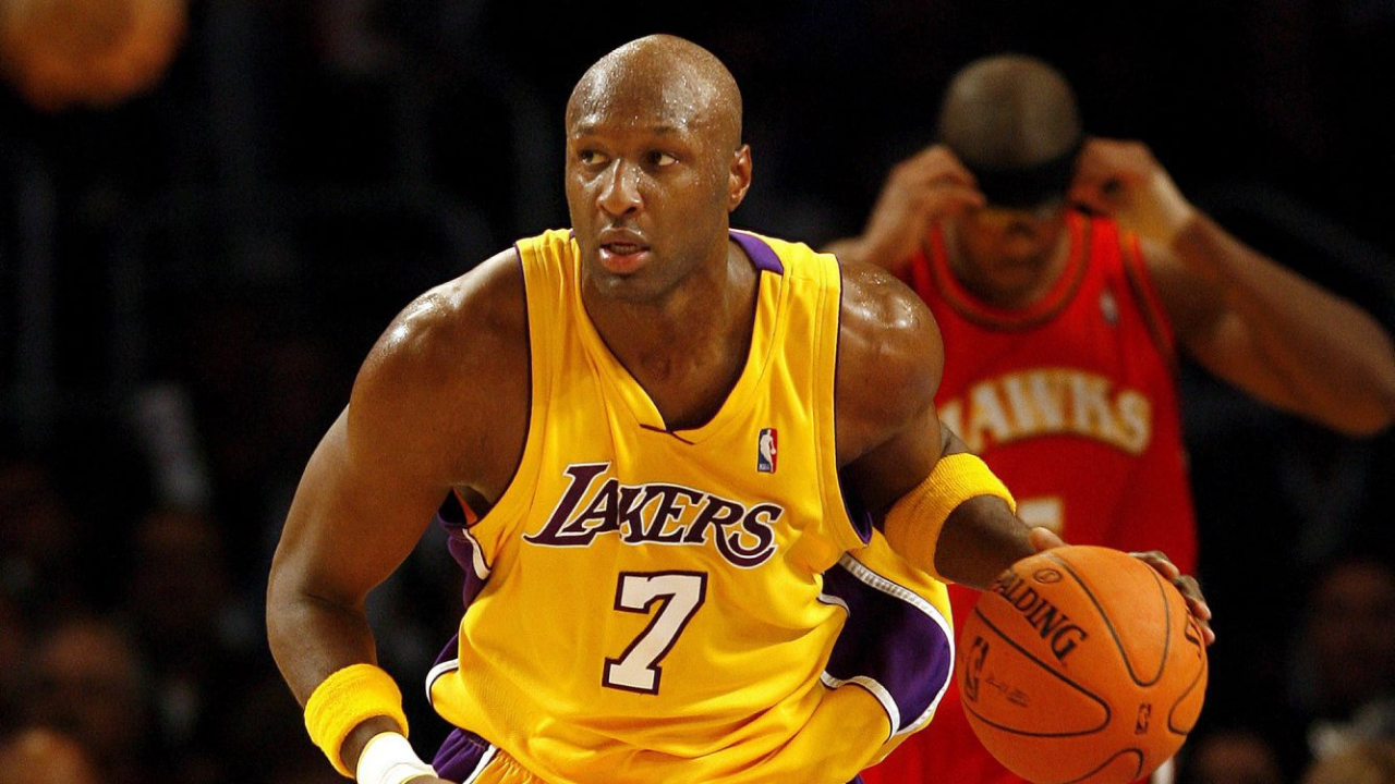 Lamar Odom durante a passagem pelos Lakers