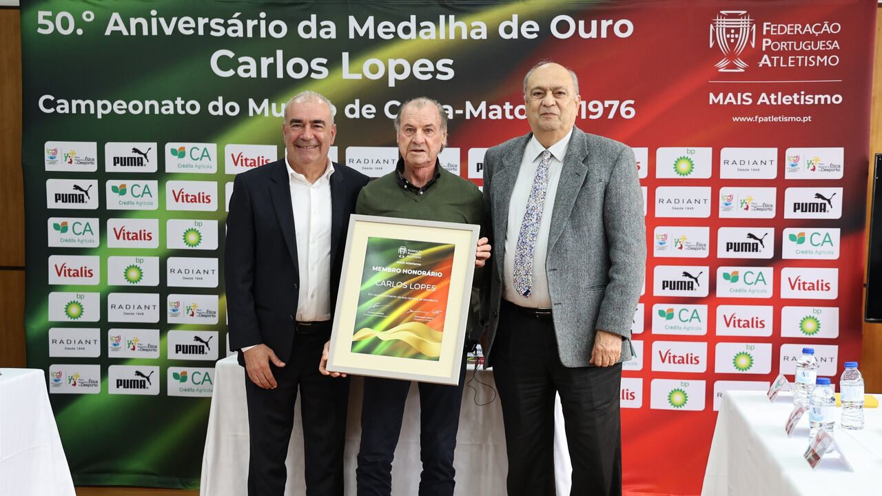 Carlos Lopes homenageado 50 anos após título mundial de corta-mato