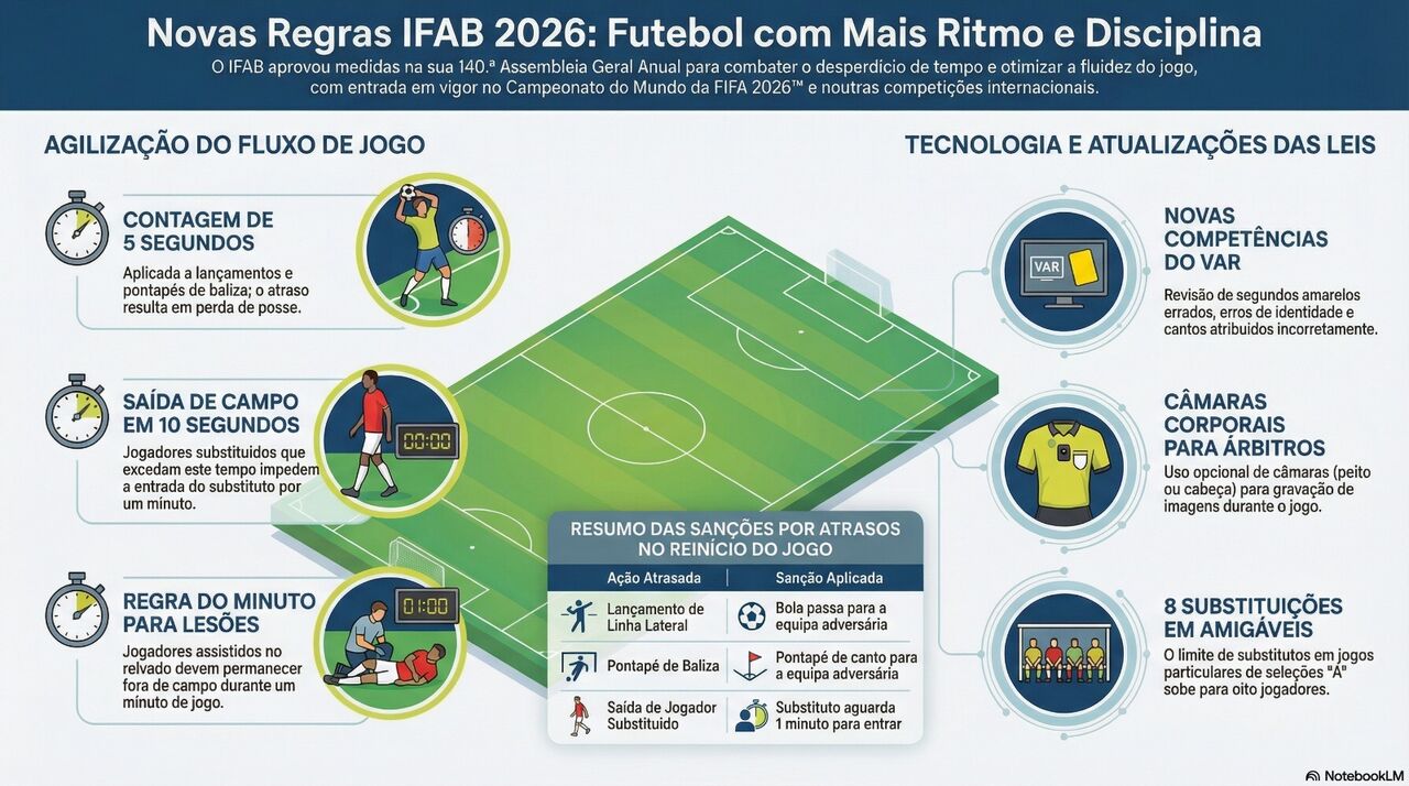 IFAB aprova novas regras: das novas competências do VAR à agilização do tempo de jogo