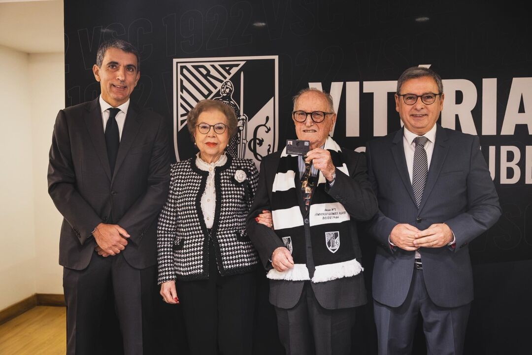 Armando Gomes Alves com o presidente António Miguel Cardoso