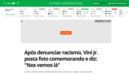 'GloboEsporte': Após denunciar racismo, Vini Jr. publica fotografia a comemorar 