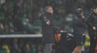 Rui Borges reage no banco de suplentes do Sporting