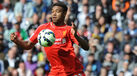 Jordon Ibe vestiu a camisola da equipa principal do Liverpool 