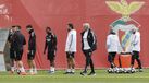 Mourinho orienta o treino do Benfica