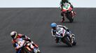 Miguel Oliveira em ação  na segunda corrida de Superbikes na Austrália