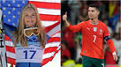 Cristiano Ronaldo solidário com Lindsey Vonn