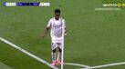 A celebração de Vinícius no Real Madrid-Benfica