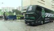Sporting levou dois autocarros para o Norte