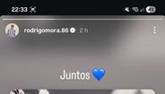 Rodrigo Mora ao lado do amigo