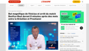 'L'Équipe': Golo magnífico de Vinícius e jogo interrompido entre Benfica e Real durante 8 minutos após troca de palavras entre o brasileiro e Prestianni