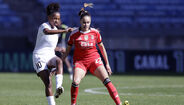 Lidiane Antunes (Damaiense) e Diana Gomes (Benfica)