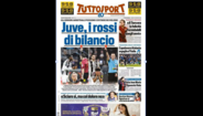 Capa do 'Tuttosport' a destacar o peso que a eliminação da Juventus da Liga dos Campeões terá no orçamento do clube