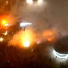 <![CDATA[ As imagens da apoteótica receção dos adeptos ao autocarro do FC Porto no Dragão ]]>